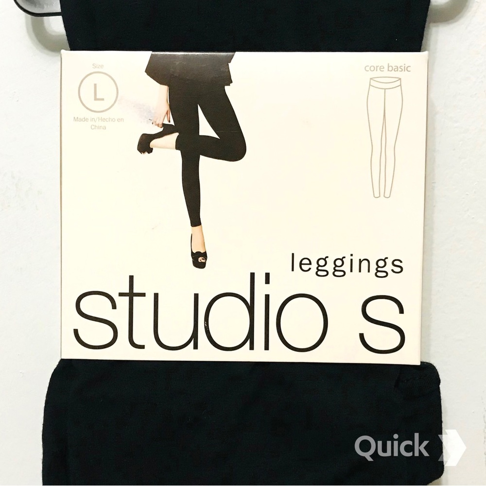 L - NWT Black Studio S Comfort Leggings